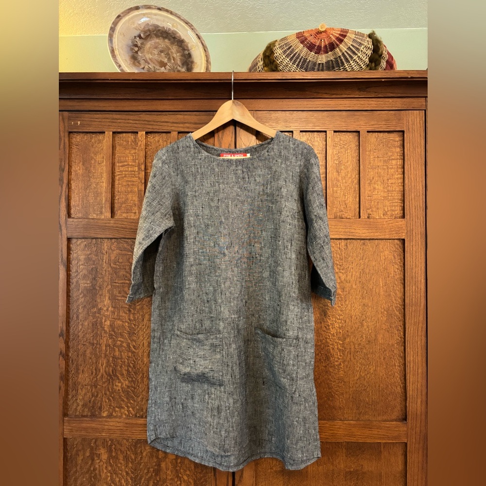 Chambray grey shift small